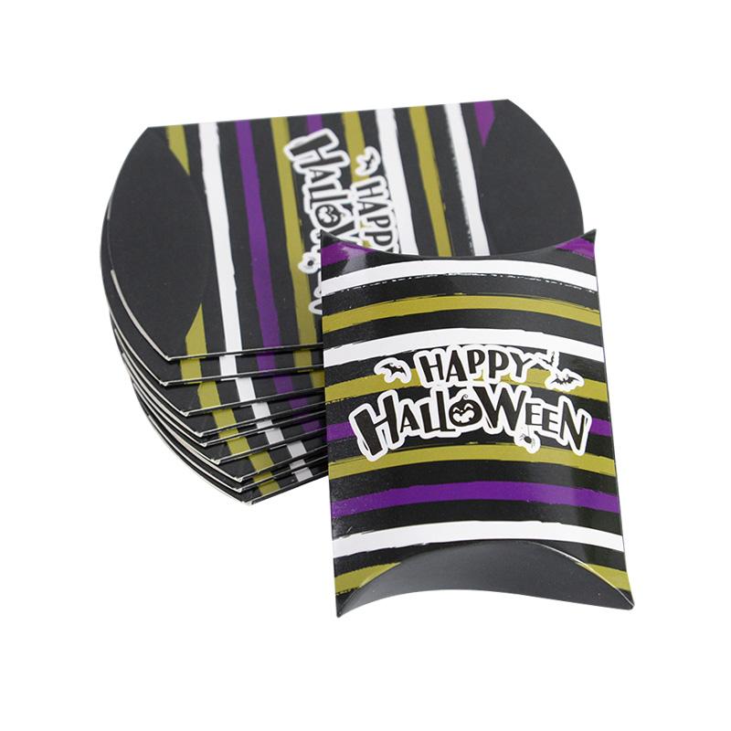 

10/20pcs Halloween Kraft Paper Candy Gift Box Ghost Pumpkin Biscuit Packaging Pillow Box Bag Halloween Party Decoration Supplies 10pcs