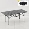 ZISIZ Carbon Steel Portable Roll-Up Picnic Table