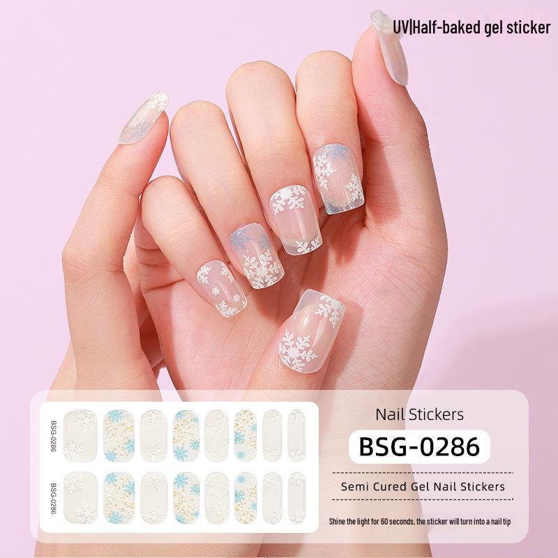 Trending UV Gel Nail Stickers: 3D Hot Stamping, Semi-Cured Light Therapy Design