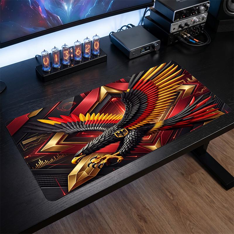 Germany Football Crest Mouse Pad, Extended Non Slip Rubber Desk Mat for Gaming Office Laptop Fan Gift