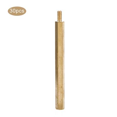 Kit di ricambio con accoppiamento in ottone M3 a testa singola con dadi esagonali per scheda PCB M3 x 35 30 Pezzi