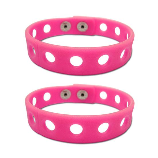 2 ks Silikonové náramky s přívěsky pro děti Nastavitelný náramek
