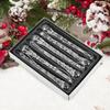 6Pcs Glass Icicle Ornament Xmas Decor Lightweight Hanging Drop Ornaments Christmas Tree Decoration Charm Pendant for Festival