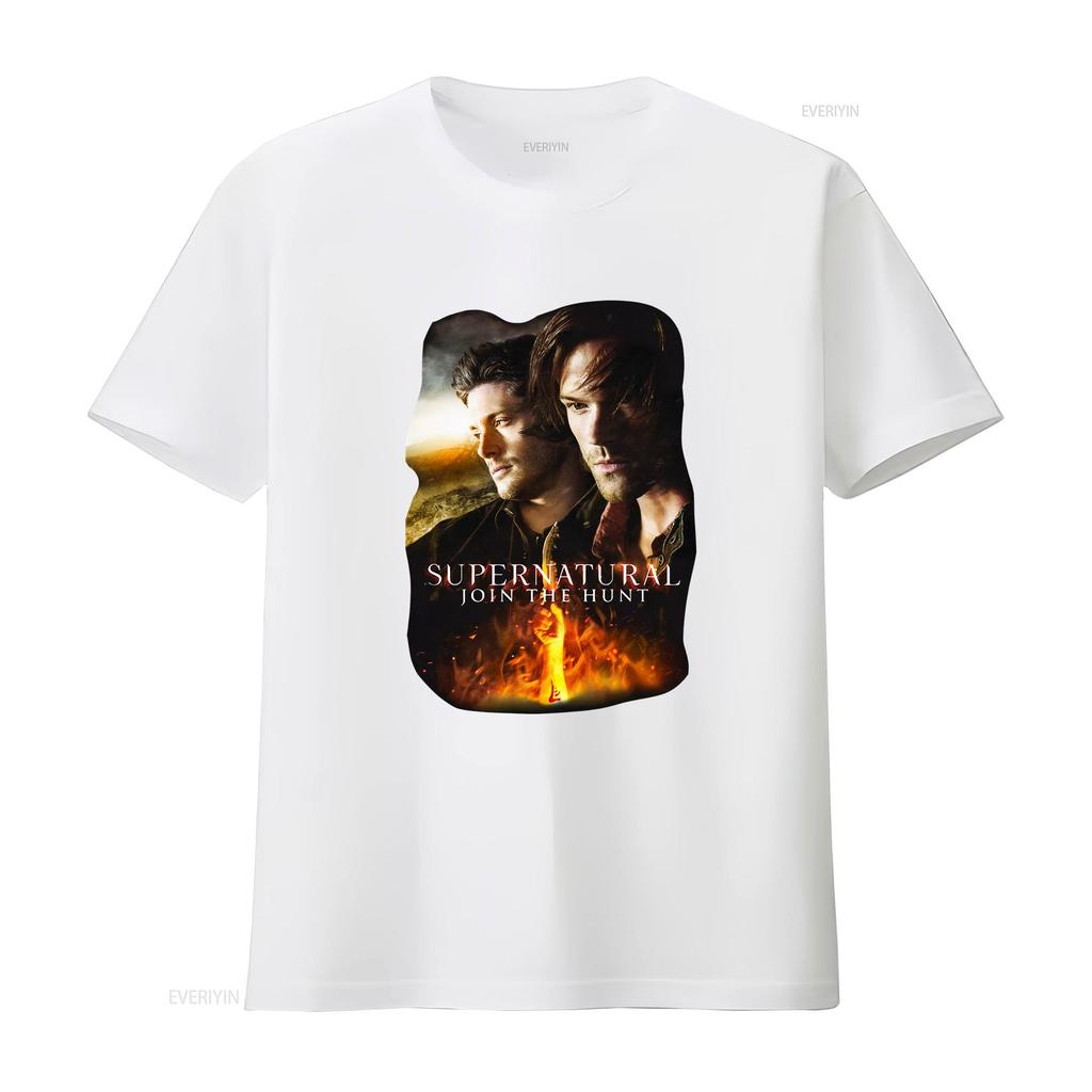 Supernatural Unisex's Flaming Poster T Shirt vintage Washed graphic Stylish Comfortable Breathable fashion designer clothes Soft