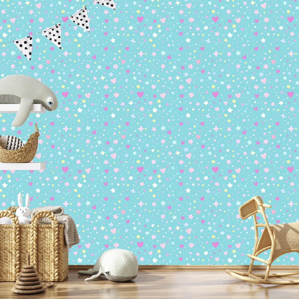 Love Wallpaper Celadon and Azure 50x1000