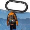 Carabiner Hook Strong Load-bearing High Strength Tight Fit Galvanized Iron Connecting Ring Rebound