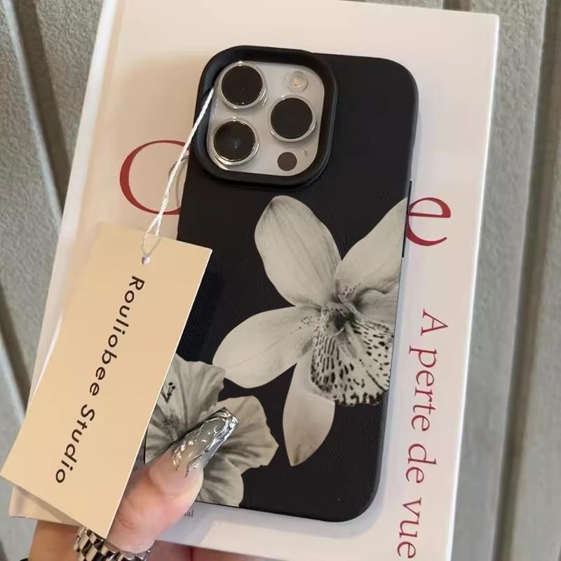 Lychee Pattern Fashion Lily Flower Art Design Phone Case For iPhone 17 Pro Max 16 15 14 11 13 12 11 Pro 16E 17Air XR Soft Cover