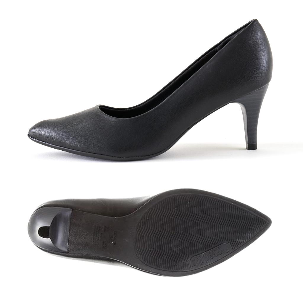 Picajilly Women's Pointed Pumps, 7cm N, Black, Sizes 22.0cm-22.5cm, 7890763168016