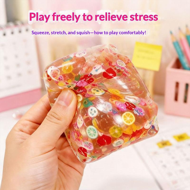 1 PCS Maltose Ice Squeeze Toy Crunchy Sound Stress Relief Fidget Toy for Adults Kids Travel Camping Time Killing
