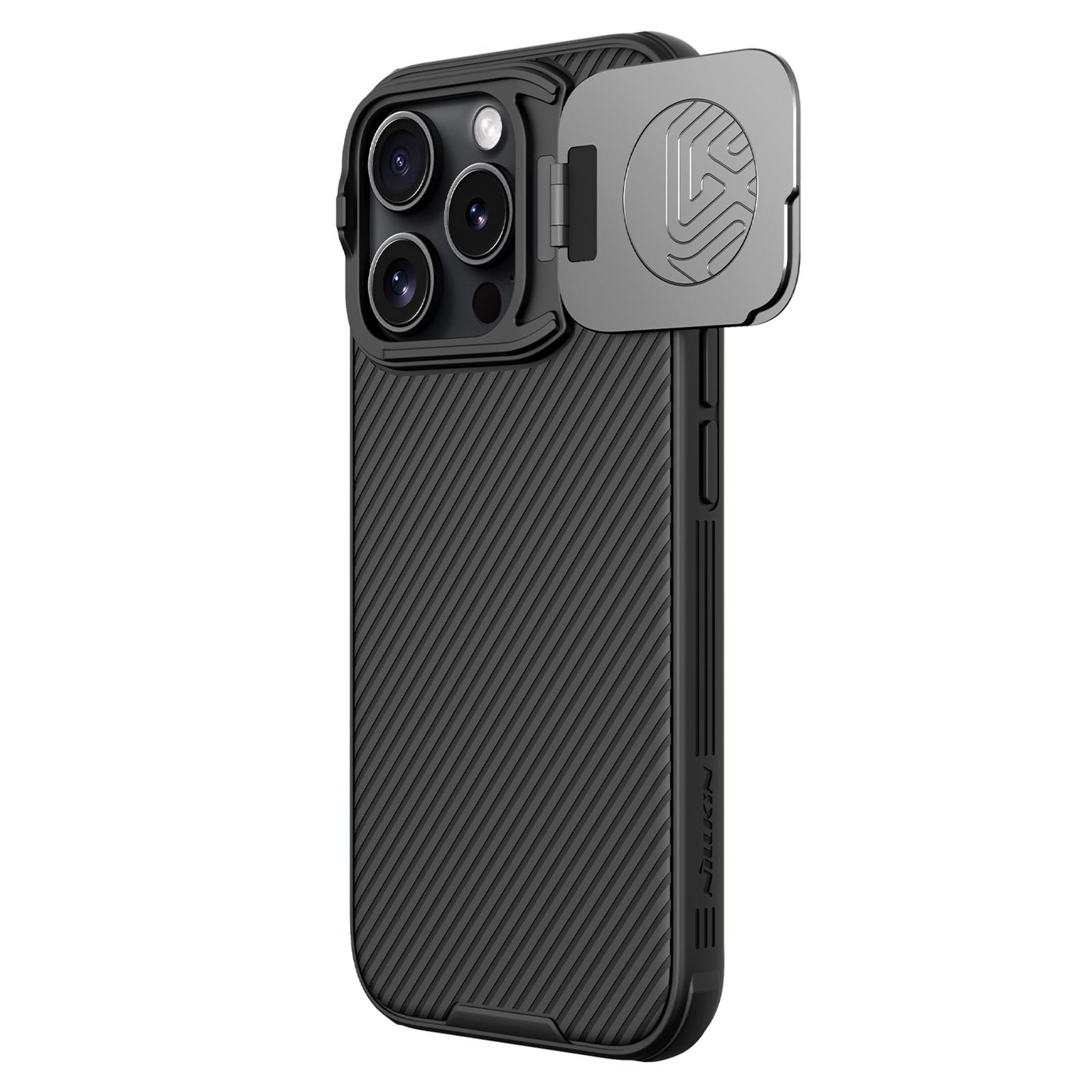 

NILLKIN Camshield Prop Series for iPhone 16 Pro Case Slide Camera Protection PC+TPU Phone Cover Black