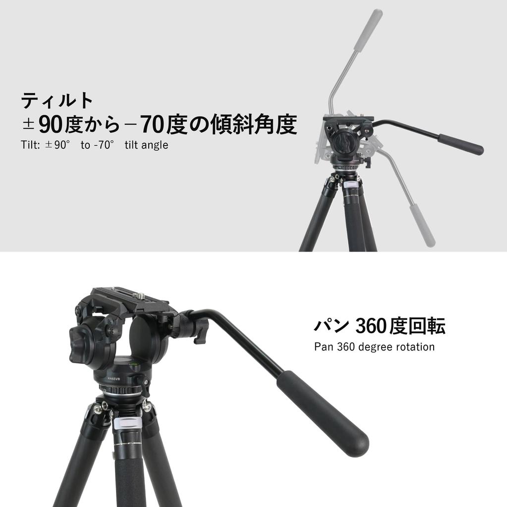 TOKIWA STYLE HA65VB Aluminum Video Head Pan/Tilt