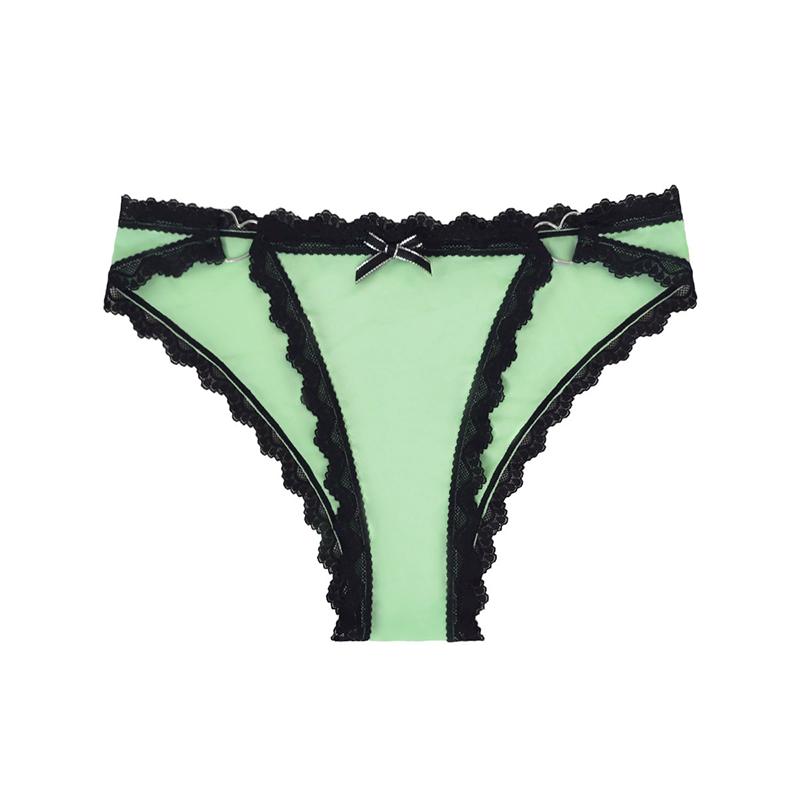 Low Rise Sexy Lace Women's Panties with Bow Patchwork Elegant Lady Briefs Comfortable And Breathable Female Underwear