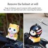 Fashion Cute Motorcycle Handlebar Decoration Cat Helmet Propeller Cartoon Bike Electric Ornaments Car Pendant