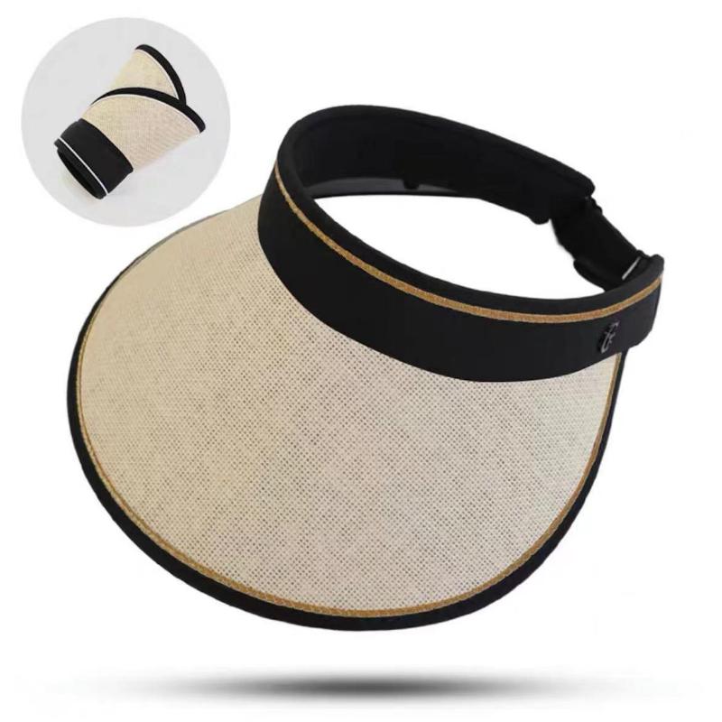 Sun Protection Hat for Women, Foldable Sunshade, Summer Outdoor Travel, Beach Fashion, Anti-ultraviolet Empty Top Hat