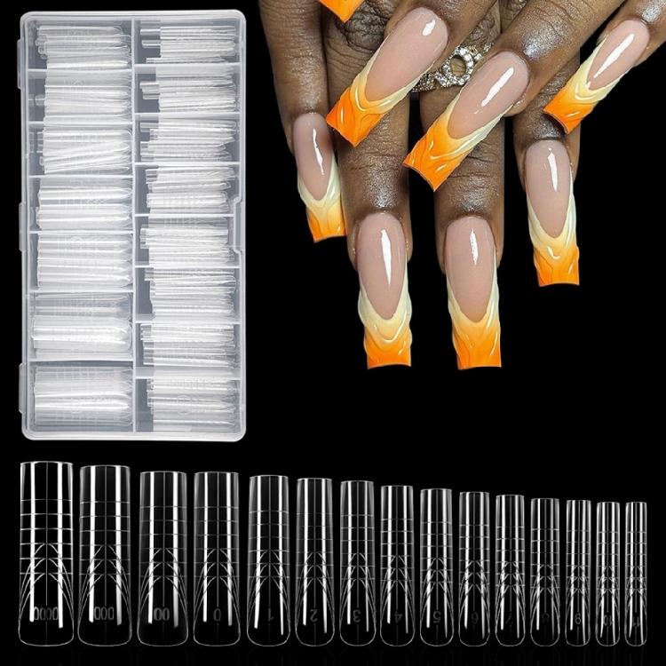 Professional Nail Tips Mold ABS Plastic Clear Design Quick Light Curing Paperless Tray Multipurpose Use