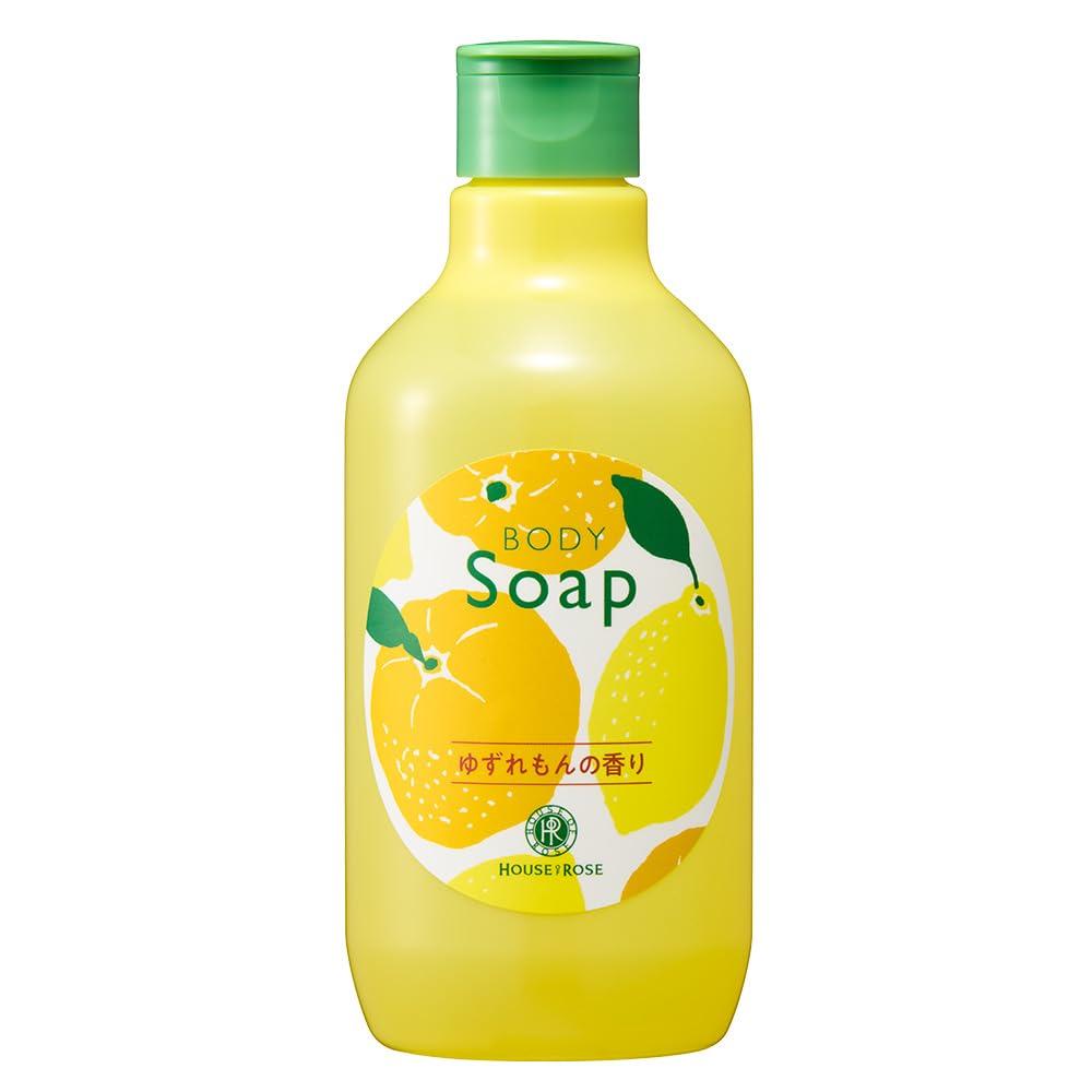 House of Rose Body Soap YL (Yuzu Lemon Scent) Moisturizing Ingredients, Made in Japan, Yuzu & Lemon, 300mL
