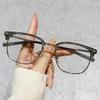 2180 Retro TR Eyebrow Danyang Metal Glasses Frame Unisex Students Trendy Prescription Eyewear