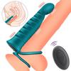 Sexual Toys Men's Silicone Vibration Ring Vibrator Training for Penile Lock Ring, Male and Female Shared Vibration Rod
