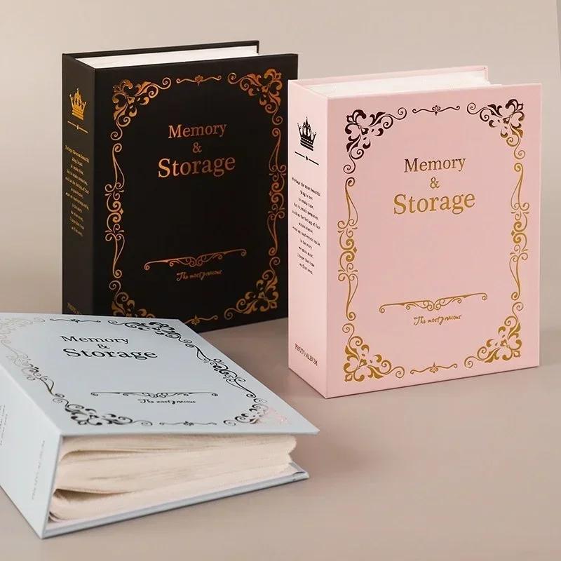 Photo Album Insert Type 4D Large 6 Inch 100 Plastic Children's Photo Hot Stamping Picture Album Accessories Autograph Book