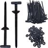 Through-hole Rivet Cable Tie Board Base Plate Fixing, Thickened Buckle.
