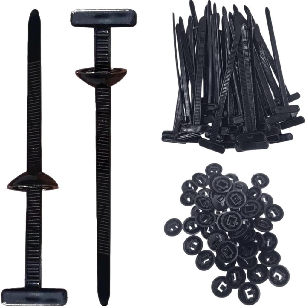 Through-hole Rivet Cable Tie Board Base Plate Fixing, Thickened Buckle.