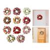 Handmade Peony Flowers Artificial Wreath Spring Garland 40cm Hanging Holiday Decorative Photography Props