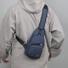 Borsa da petto da uomo Borsa a tracolla leggera Borsa a spalla casual alla moda Semplice Borsa da uomo in tela per ciclismo