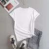 European and American spot printed crew neck T-shirt spring and summer casual short-sleeved crew neck top short-sleeved women's T-shirt