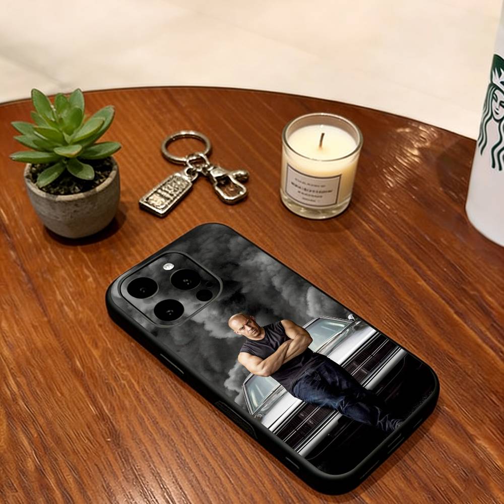 Vin Diesel Phone Case  Soft  Silicone black For IPhone 17 16 15 14 13 12 11 X XR Plus Pro Max Plus