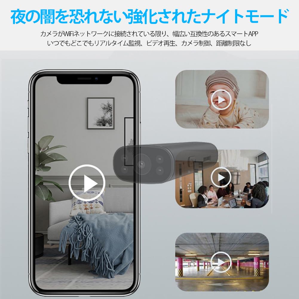 Zerodis Rear Drive Recorder, Small Drive Recorder, Car, RV, Truck,