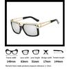 Large-frame New Metal Double-beam Men In Europe And The United States Large-frame Eyebrow Sunglasses