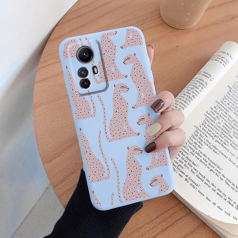 Cover For Redmi Note 12S Phone Case Fashion Vintage Leopard Painted Shell Soft Silicone Funda For Redmi Note12S Capa 6.43" Bags