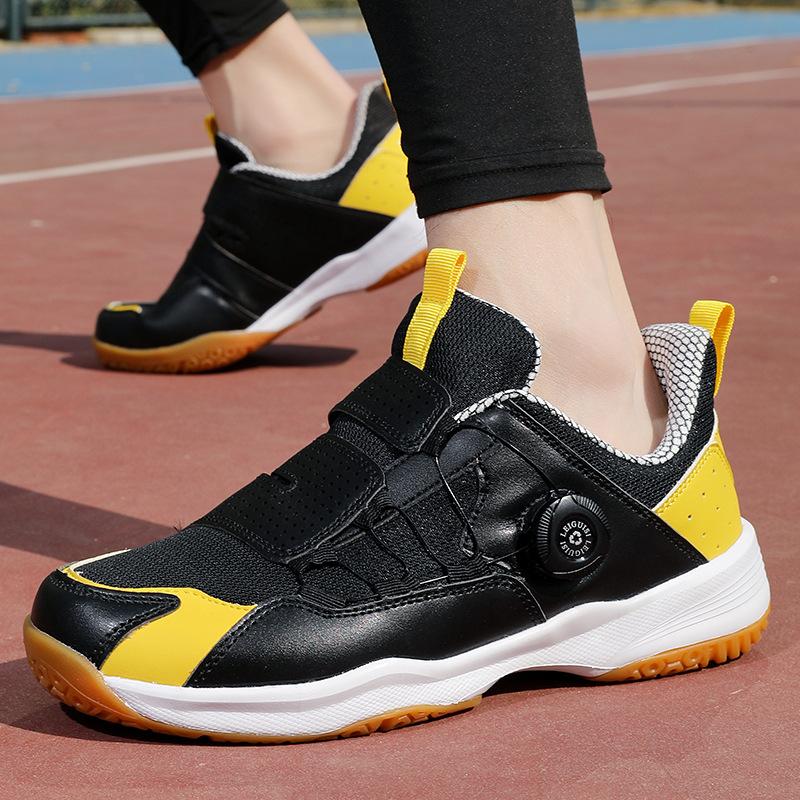 Badminton shoes raw rotating buckle summer breathable table tennis shoes teen student sports shoes