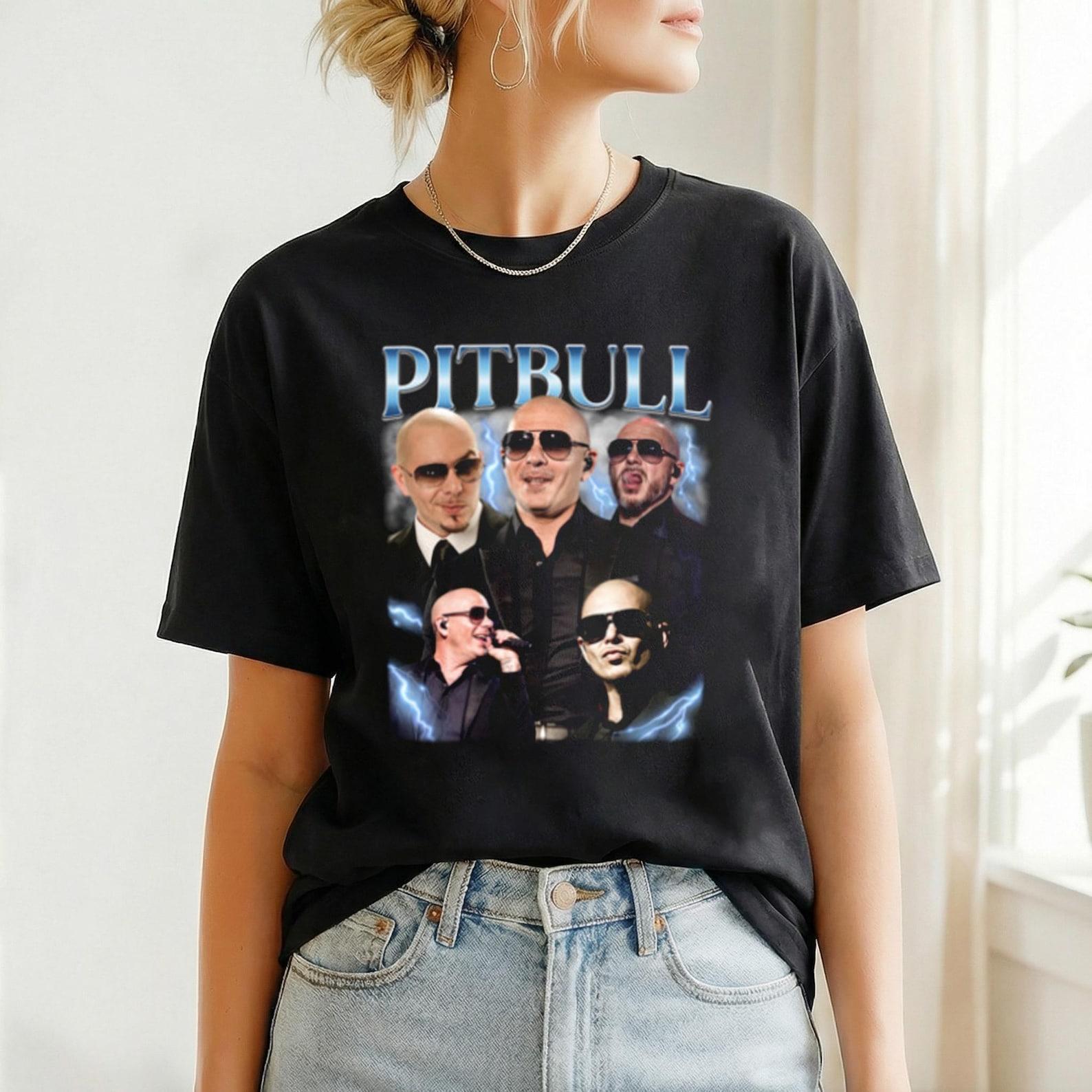 Pitbull Bootleg Shirt, 90s Vintage Pitbull Shirt, Pitbull Hiphop Tee, Pitbull Fan Gift, Pitbull Merch, Pitbull Rapper Tee, Pitbull Tour 2026 4XL