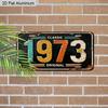 2D Flat 1pc Vintage Metal Aluminum Sign Decoration | Classic 1973 Original, 12'' × 6'' Retro Sign, Outdoor Plaque & Wall Art for Living Room, Man