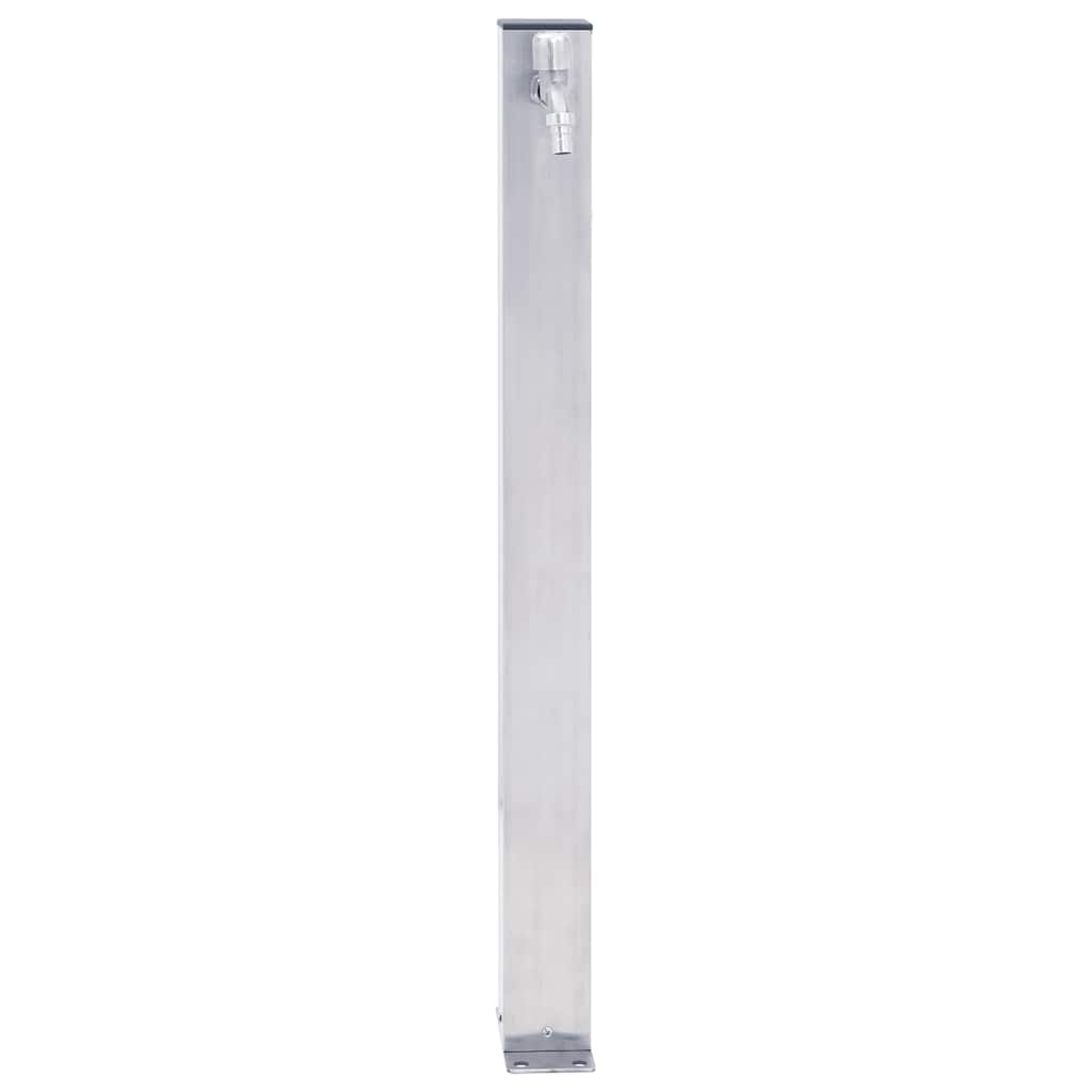 Vidaxl Kran Ogrodowy Na Kwadratowym Słupku, 40 Cm, Stal Nierdzewna