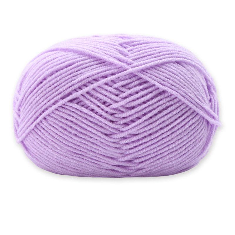 1Roll 4ply Milk Cotton Knitting Combed Yarn Wool Yarn For DIY Hand Knitted Crochet Craft Scarf Sweater Clothes Dolls Hats Supply
