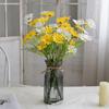 5-Head Daisy Chamomile Silk Fake Flowers for Home Decor