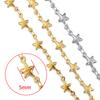 2Meters 1Meter 5mm Star Chains Stainless Steel Necklace Chain for Jewelry Making Findings DIY Handmade Materials Supplies