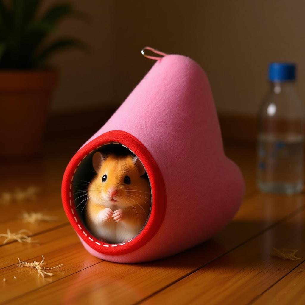 Pet Nest Small Animals Accessories Hamster Cage Winter Warm Bed Hamster Plush Hammock Parrot Cage Pendant Decoration Hangable