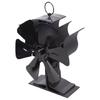 2-in-1 Chimney Fan 6-Blade Heat Powered Stove Fan Fireplace Fan for Wood for Bur