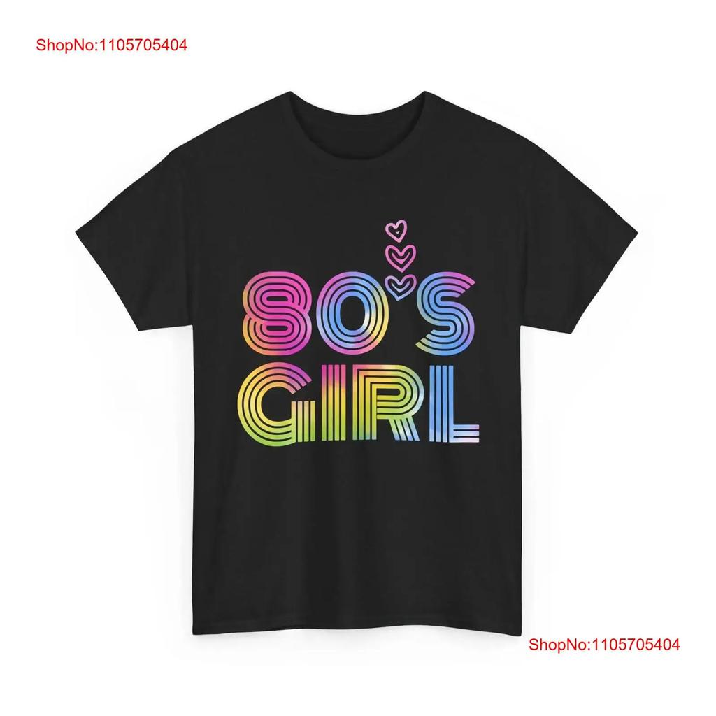 80s T Shirt Girl 1980 Fashion Lovers Unisex Girls Vintage Soft Casual Homme Unisex Breathable