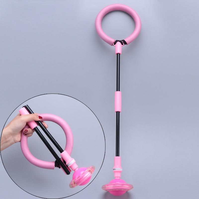 1Pcs Children Flashing Jump Ring Sports Bouncing Ball Foldable Flashing Bouncing Ball Suitable For Children Or Adults Skill Game
