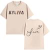 La T-shirt grafica Ayliva Tour 2025 per Uomo e Donna, T-shirt Estiva Oversize Retro di Alta Qualità con Stampa 100% Cotone Puro