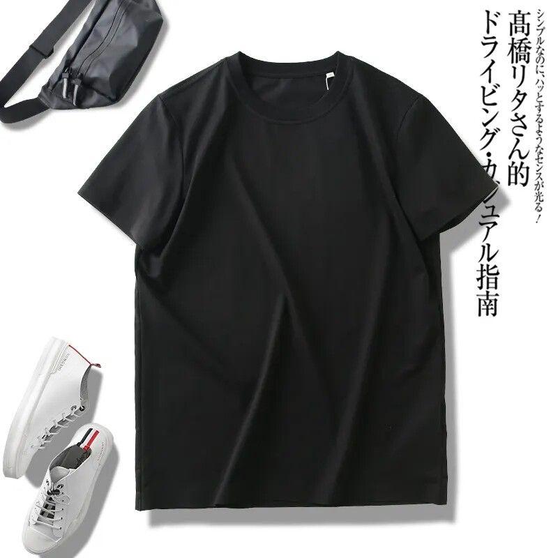 DuPont Sorona Cool Feeling T-shirt Men s Short Sleeve Summer New 2024 Undershirt Export Men s Bottoming T-shirt Black L
