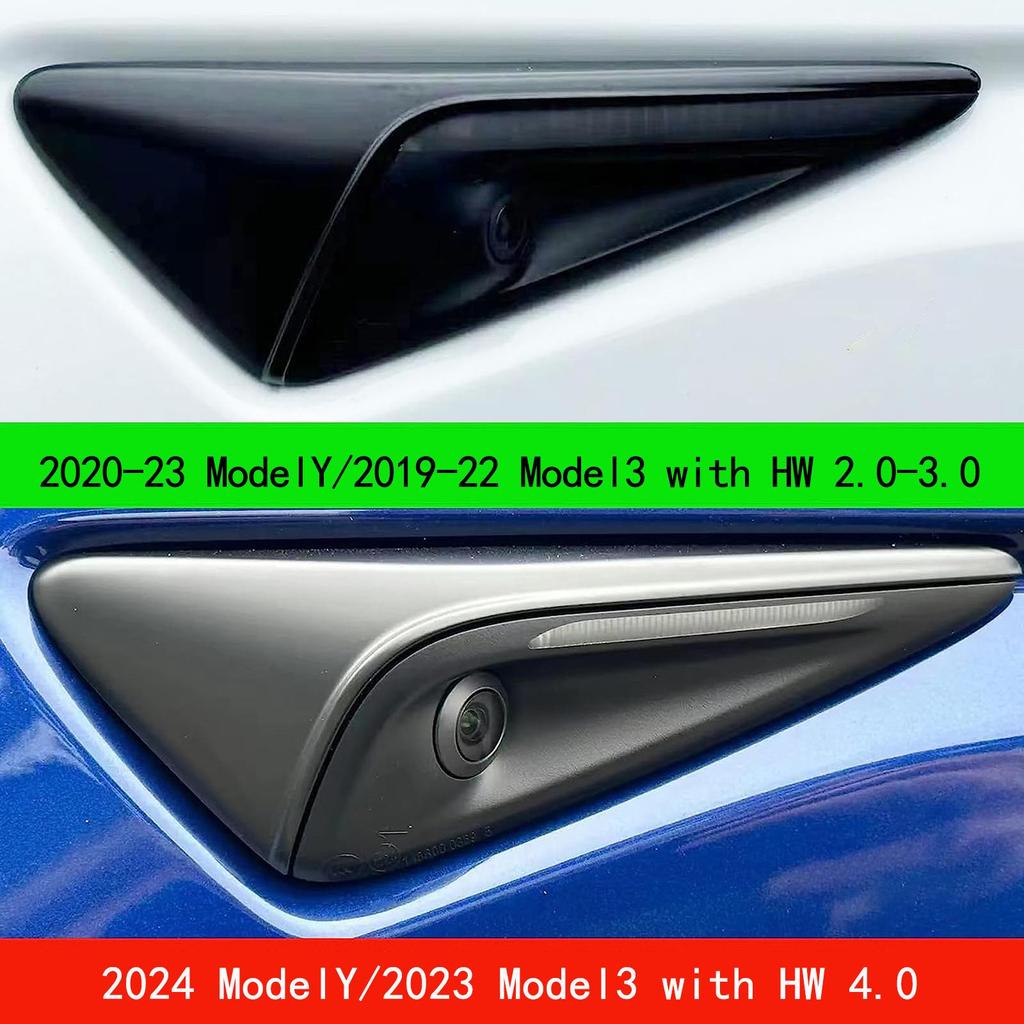 Tesla Model 3/Y Side Camera & Fender Cover - Exterior Accessory (New Version)