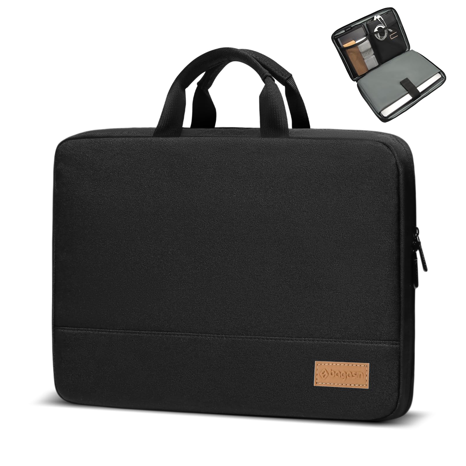 

bagasin Ударопрочный чехол для компьютера 15 16 дюймов MacBook HP Dell Lenovo Asus Notebooks Laptop Case Inner Bag Laptop Sleeve 15.6