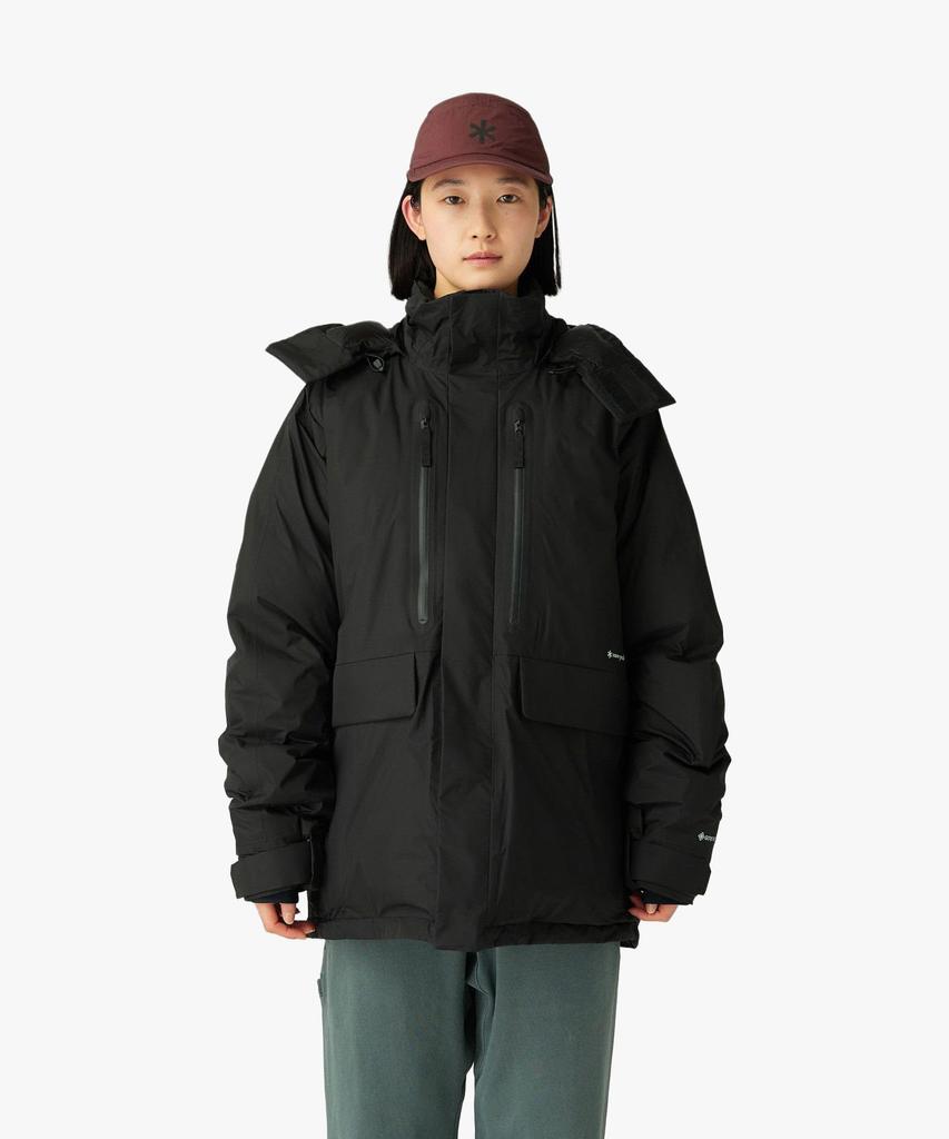 Snow Peak Vejrbestandig Dunjakke Ydertøj Jakke Dunfyldt SORT L GORE-TEX JK-25AU006 Herre Dame