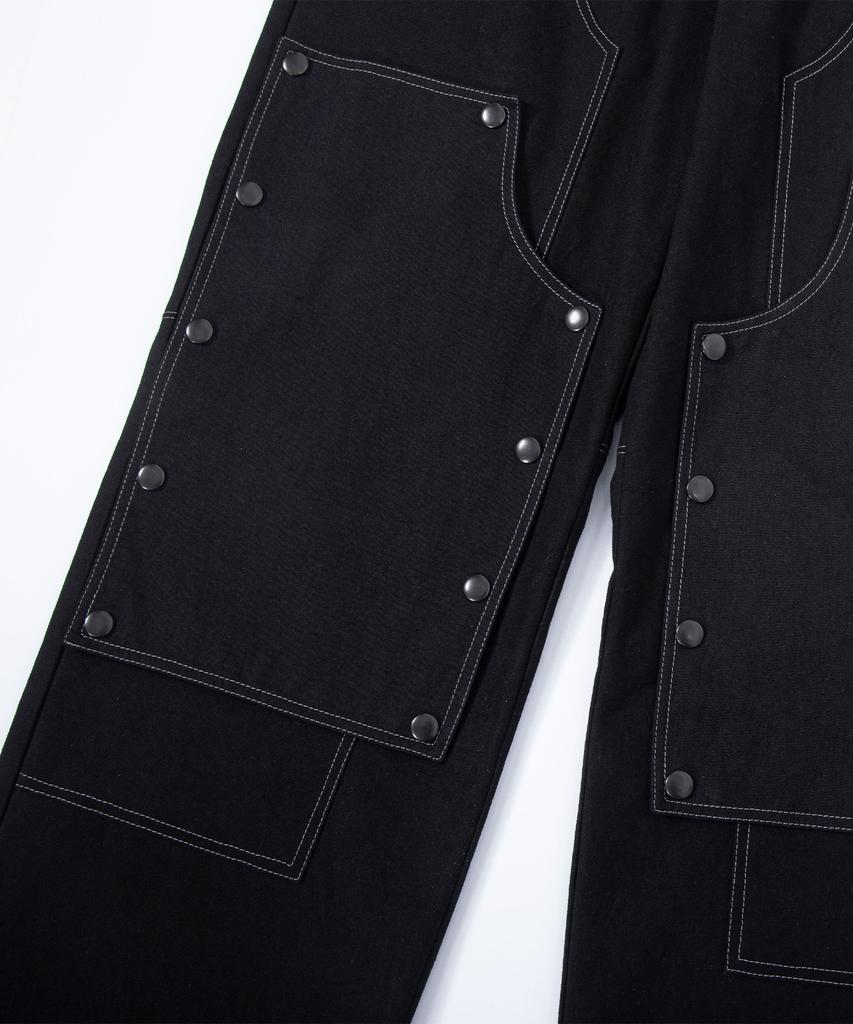 Eichijig Detachable Double Knee Trousers - Black