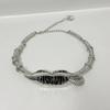 Stylish Lip Texture Rhinestone Collar Elegant Personality Dinner Necklace Ladies Fashion Jewelry Accessories